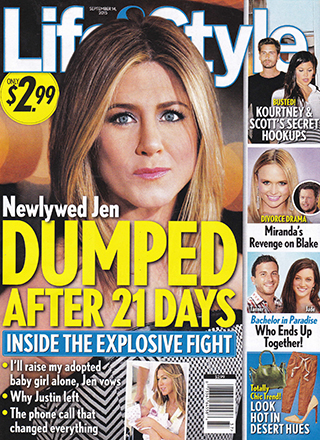 Illustration for article titled This Week In Tabloids: Christine Ouzounian Leaves Her Pregnancy Tests Everywhere